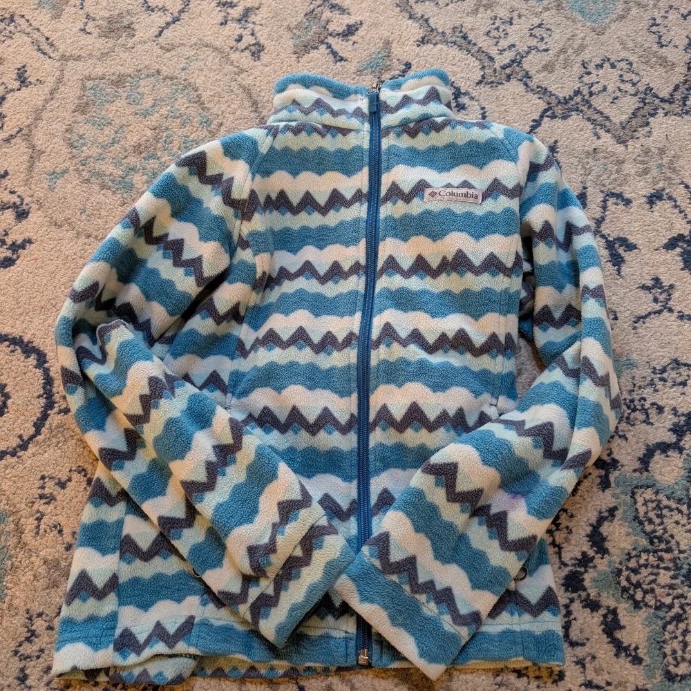 Columbia Kids Zigzag Fleece Jacket - Size M 10/12